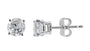 EFFY 14K WHITE GOLD DIAMOND EARRINGS