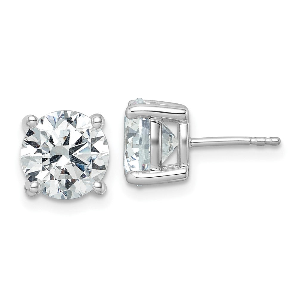 14kw 5ct Cert Lab Grown Dia VS/SI+ G+ Round Comp Heavyweight Earrings