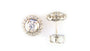 EFFY 14K WHITE GOLD DIAMOND EARRINGS