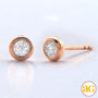 14KR 0.05CTW DIAMOND SINGLE STONE ROUND ILLUSION