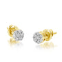 10KY 0.25CTW FLOWER EARRINGS
