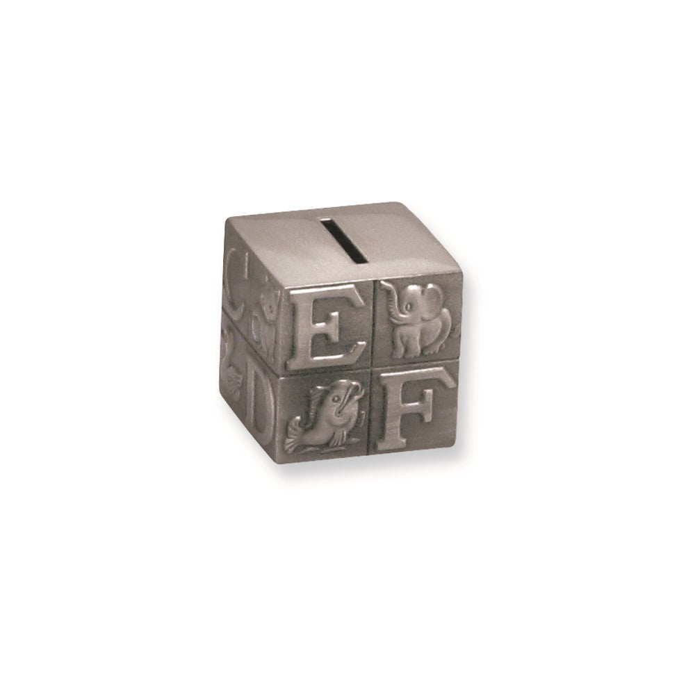 Pewter Finished Small Block Bank