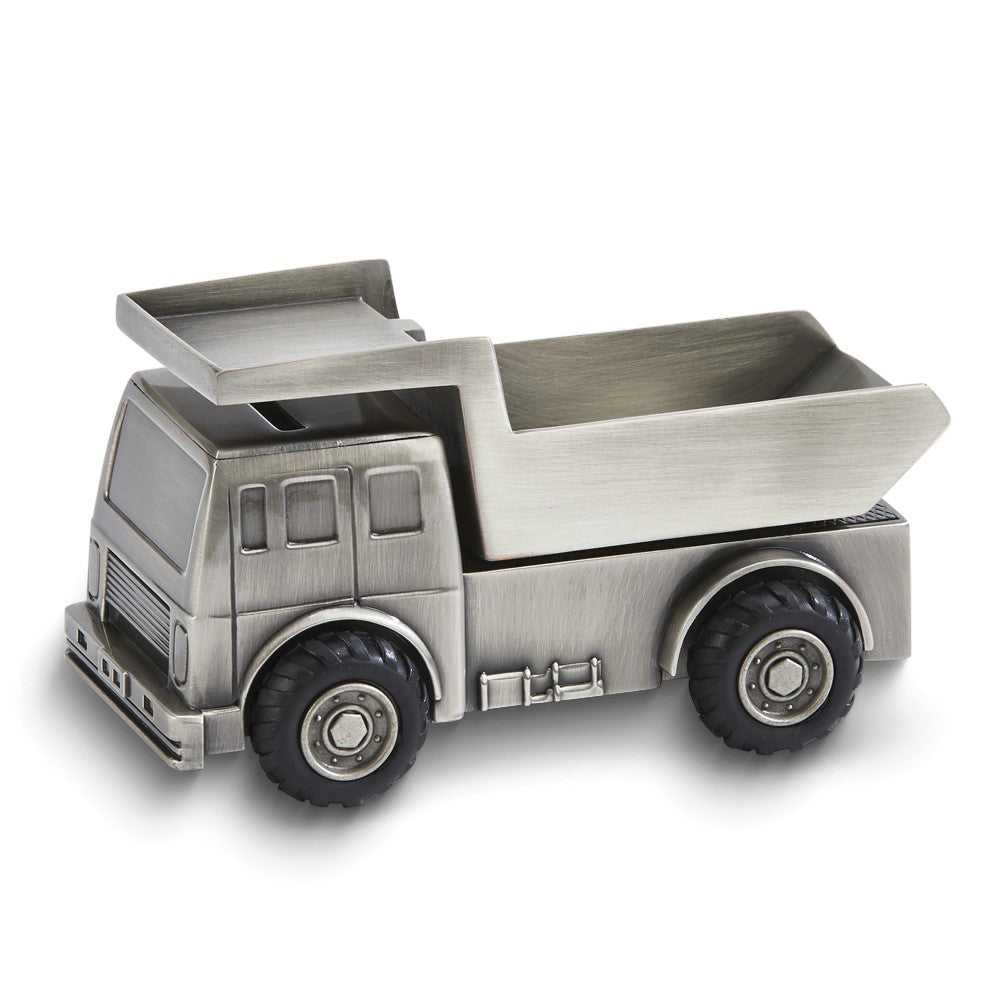 Pewter Finish Dump Truck Bank