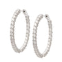 14KW 4.10CTW DIAMOND SINGLE ROW INSIDE OUT HOOP