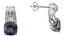 EFFY 14K WHITE GOLD DIAMOND,SPINEL EARRINGS