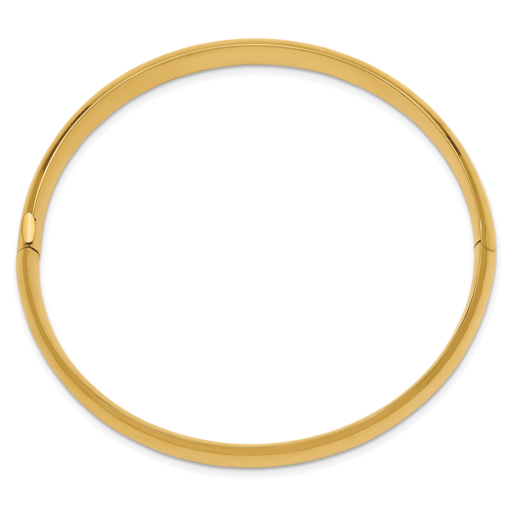 14k 5/16 High Polished Hinged Bangle Bracelet