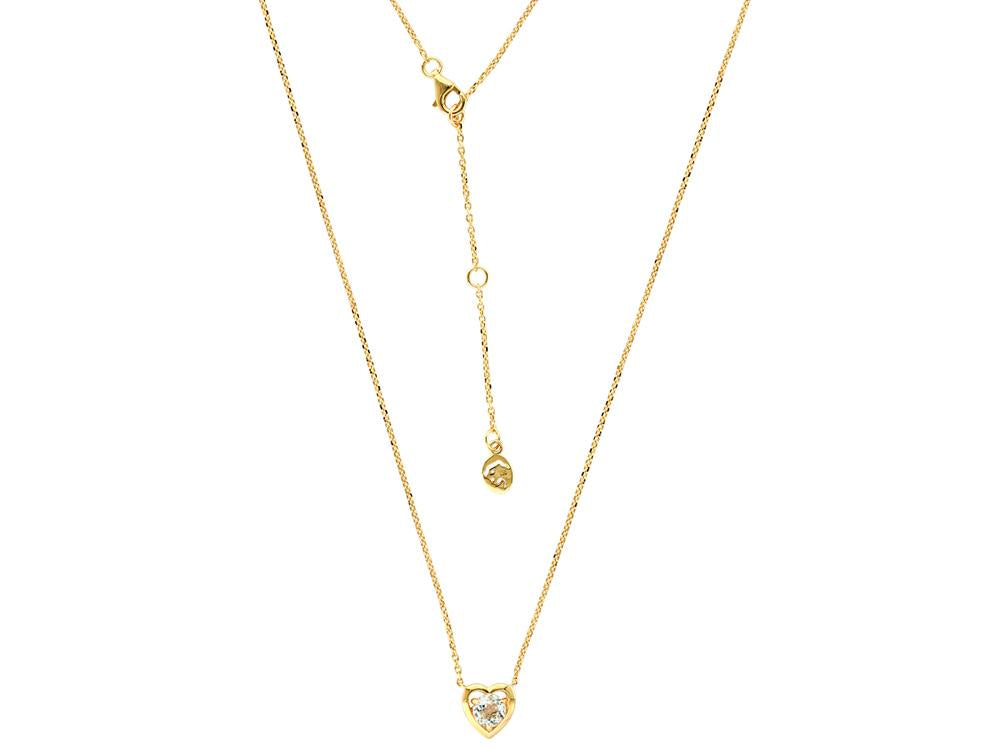 EFFY 925 GOLD PLATED SILVER ,WHITE TOPAZ NECKLACE