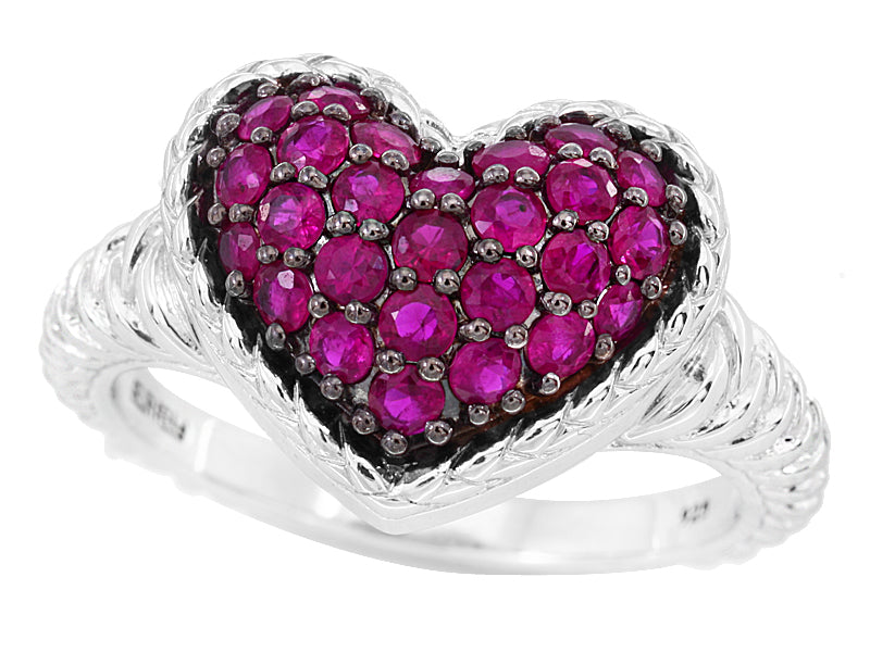 EFFY 925 STERLING SILVER ,RUBY RING
