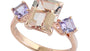 EFFY 14K ROSE GOLD ,PINK AMETHYST,MORGANITE RING
