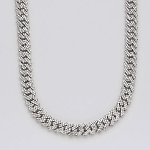 10KW 39.00CTW DIAMOND SQUARE LINK MIAMI CUBAN
