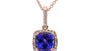 Effy 14K Rose Gold Diamond,Tanzanite Pendant