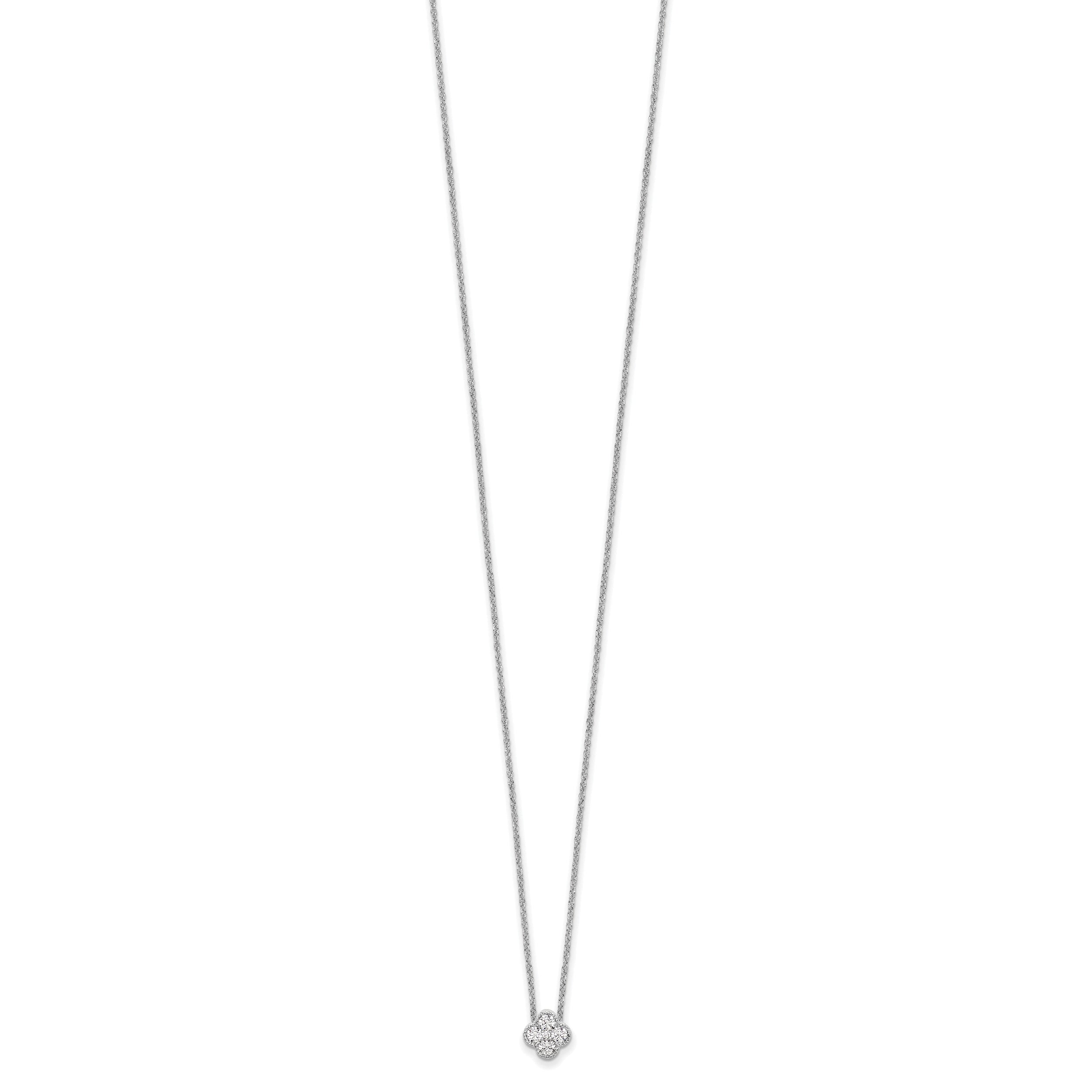 10kw 1/4ct Lab Grown Diamond VS/SI+ G+ Comp 18in Bloom Necklace