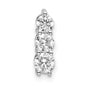 14kw Lab Grown Diamond VS/SI+ G+ 3-stone Pendant w/ Chain