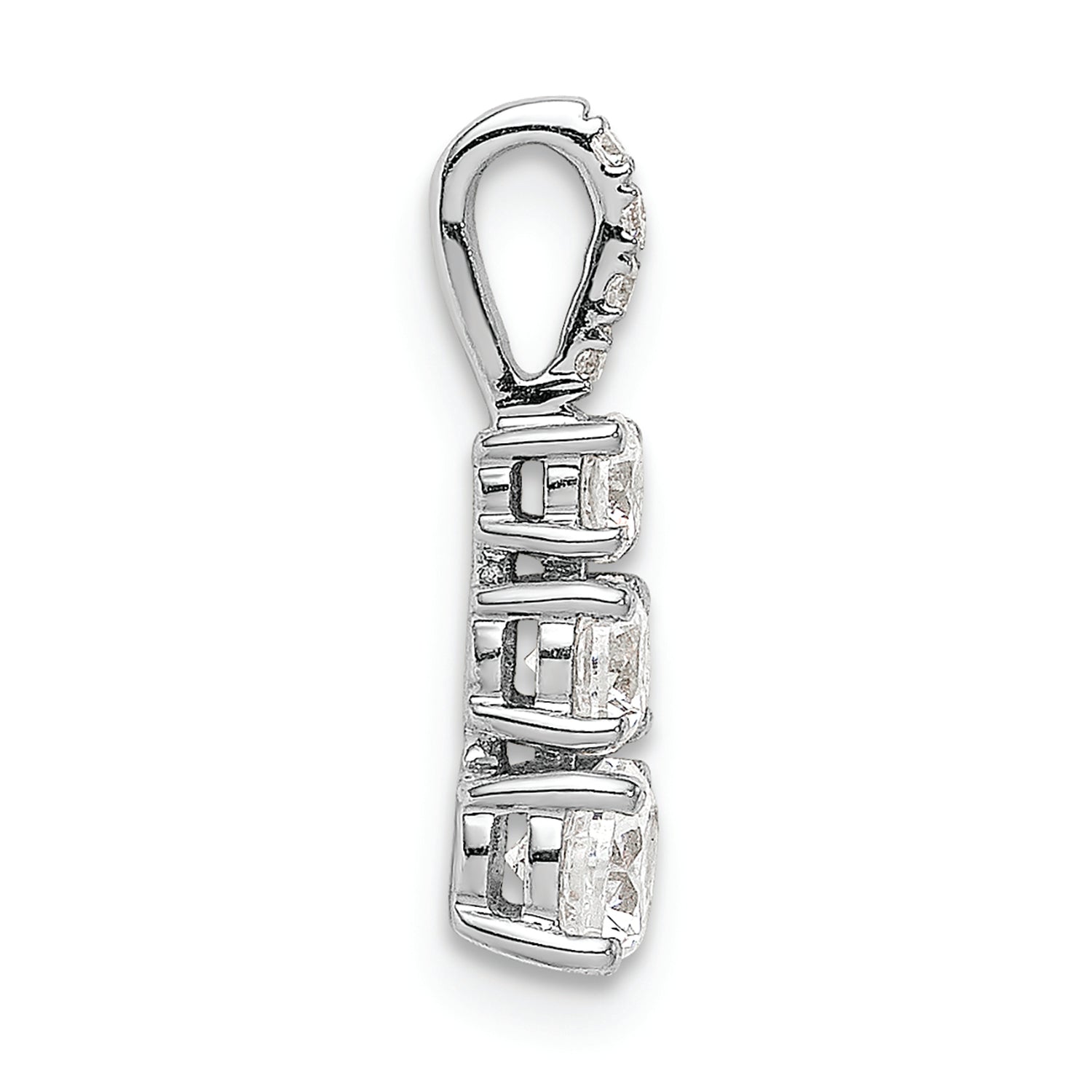 14kw Lab Grown Diamond VS/SI+ G+ 3-stone Pendant