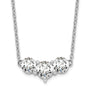 14kw 1ct Lab Grown Diamond VS/SI+ G+ Comp 18in 3 Stone Necklace