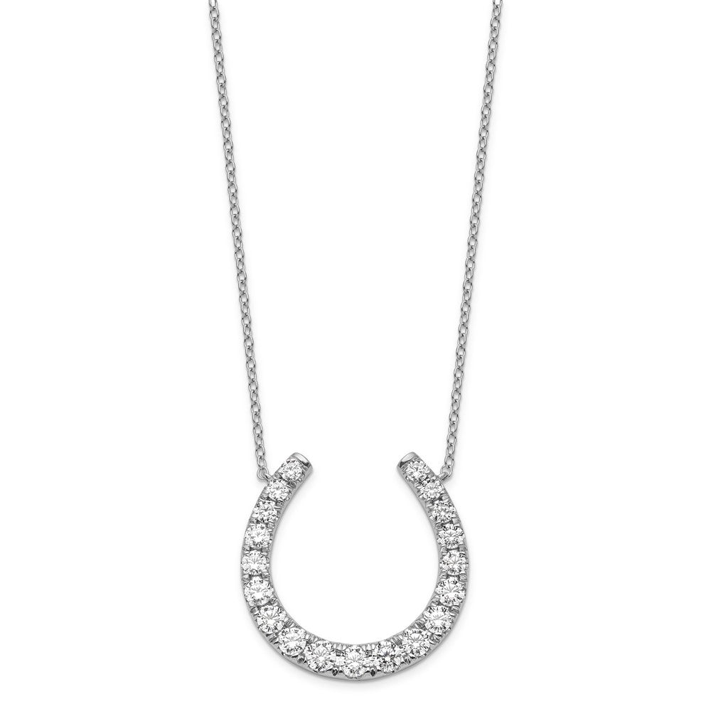 10KW VS/SI+ G+ Lab Grown 1ct. Horseshoe Necklace
