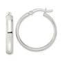 Sterling Silver Polished Hoop Earrings