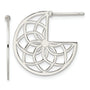 Sterling Silver Floral Filigree Post Earrings