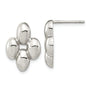 Sterling Silver Polished Puffed Post Earrings