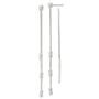 Sterling Silver Chain and Bar Dangle Post Earrings