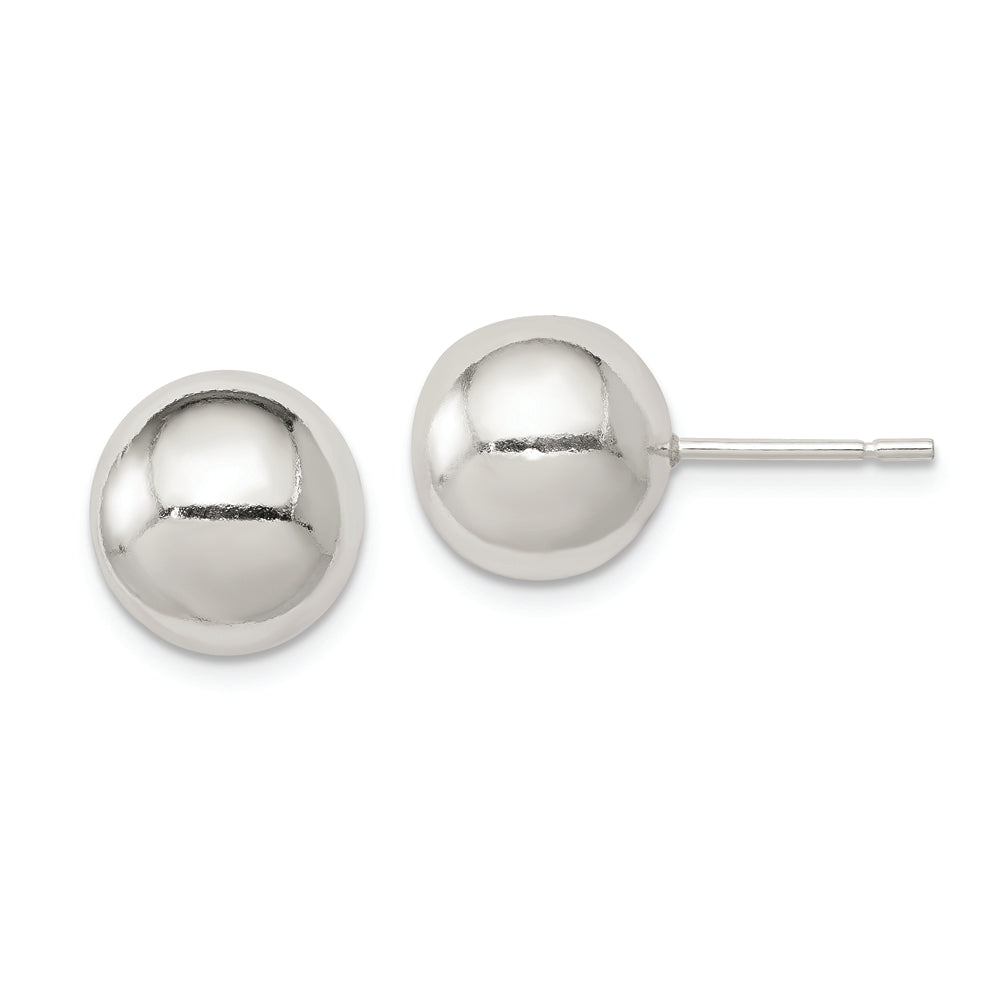 Sterling Silver Polished 10mm Ball Earrings