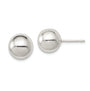 Sterling Silver Polished 10mm Ball Earrings