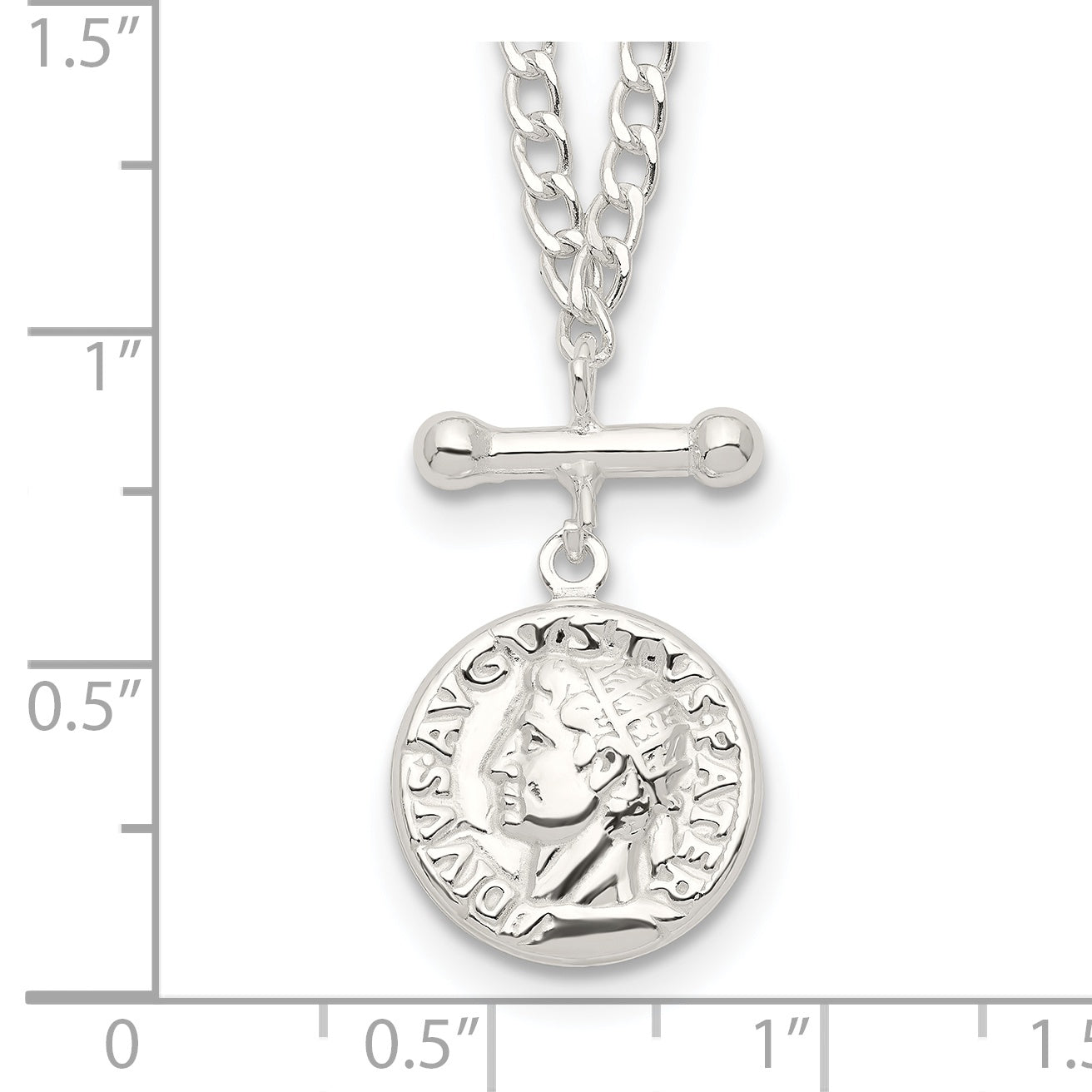 Sterling Silver Replica Roman Coin Necklace