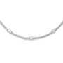 Sterling Silver Mesh Fancy Necklace