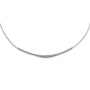 Sterling Silver Rhodium-Plated Fancy Graduated Necklace