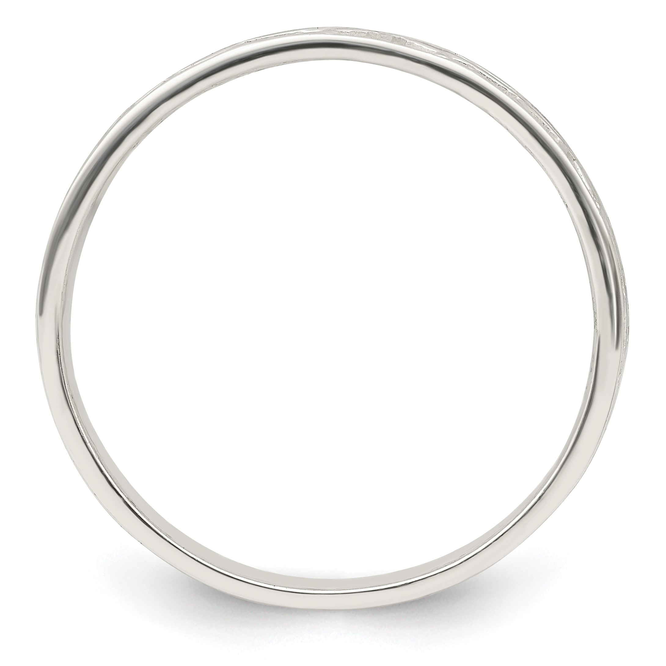 Sterling Silver Polished Design Men's Ring