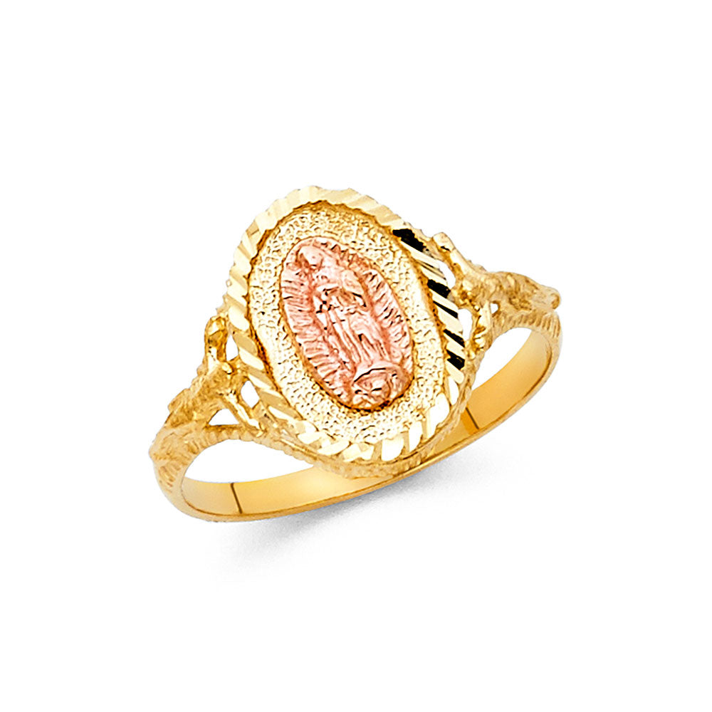 14K Two-Tone Guadalupe Ring