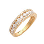 14KY 1.10CTW DIAMOND 3-ROW BAND - MIDDLE