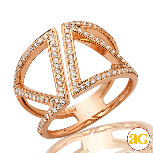 14KR 0.50CTW DIAMOND DESIGNER RING
