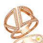 14KR 0.50CTW DIAMOND DESIGNER RING