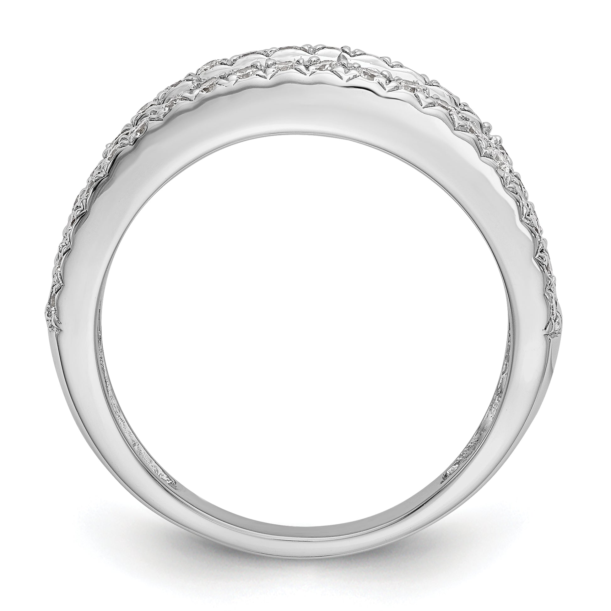 14k White Gold 1 1/2 ct Lab Grown Diamond VS/SI+ G+ Complete Fashion Band