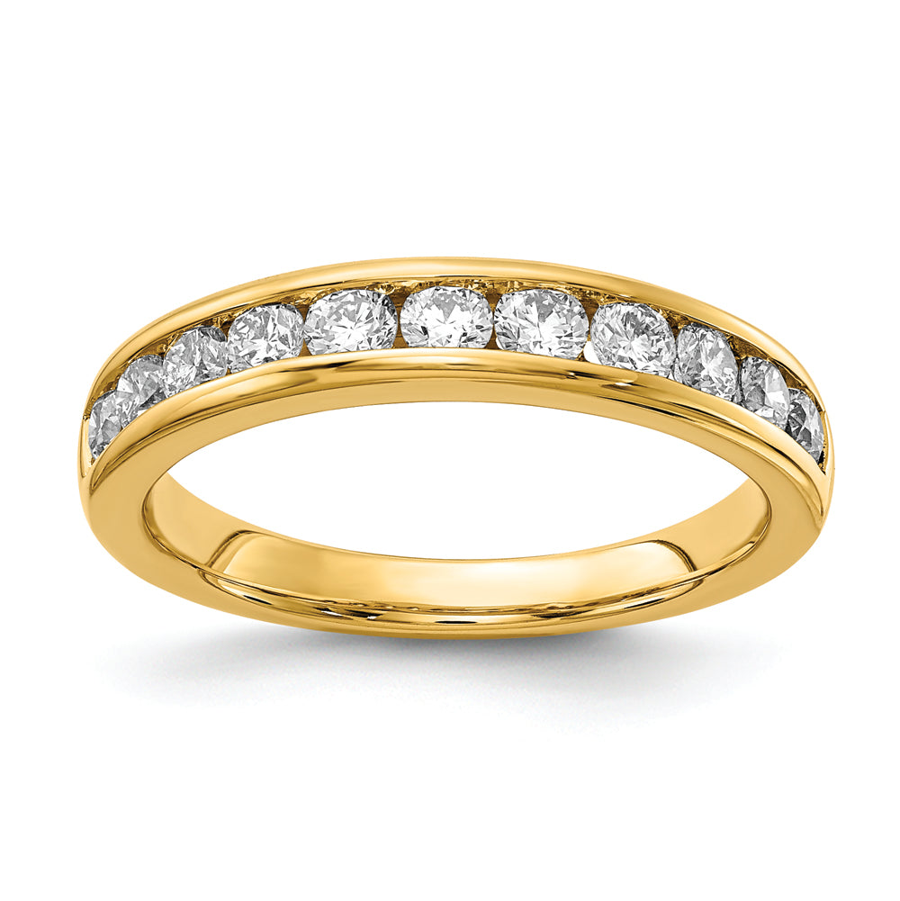 14k 3/4 ct Lab Grown Diamond VS/SI+ G+ Complete Channel Set Band
