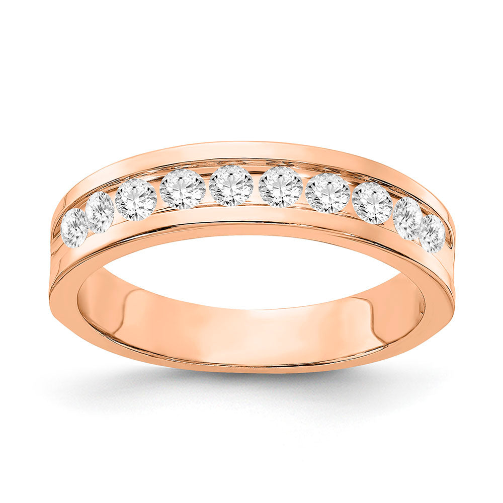 10kr Gents 10-Stone Lab Grown Diamond VS/SI+ G+ Channel Band