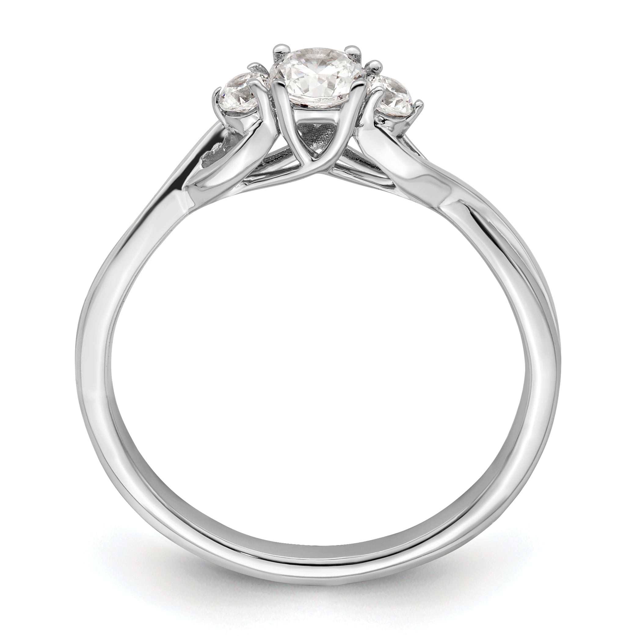 10k WG Lab Grown VS/SI+ G+ Diamond Fashion Ring