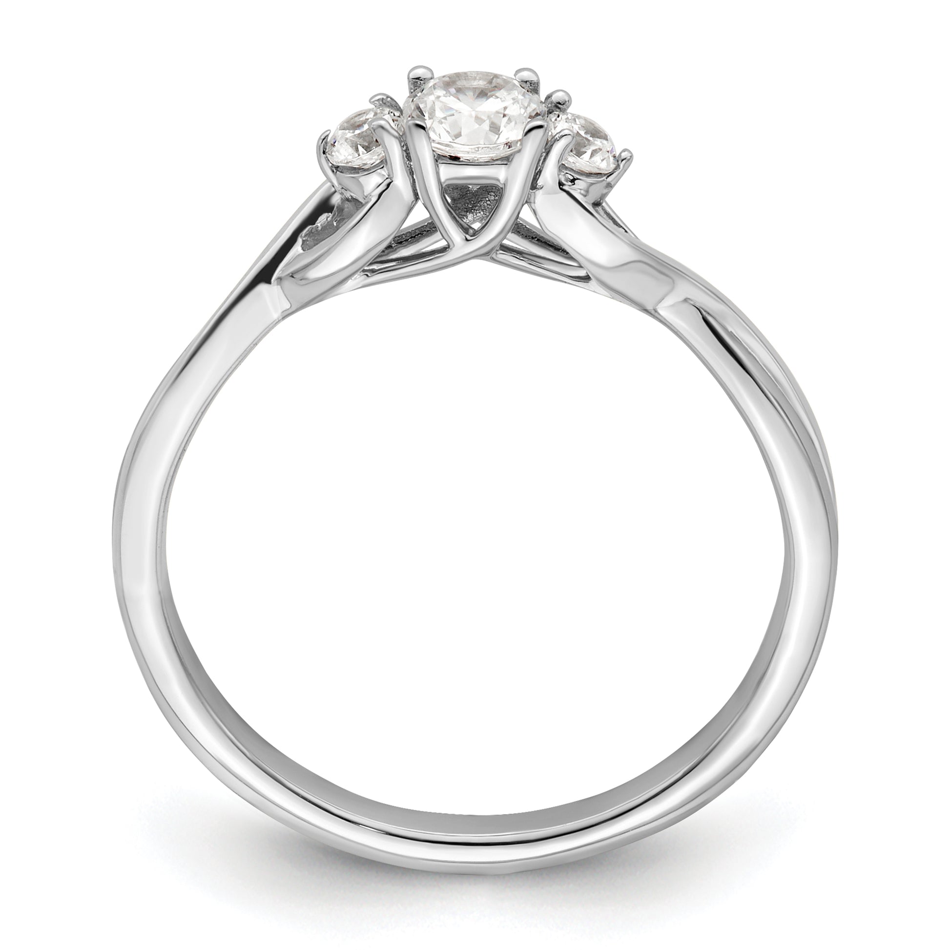 10k WG Lab Grown VS/SI+ G+ Diamond Fashion Ring