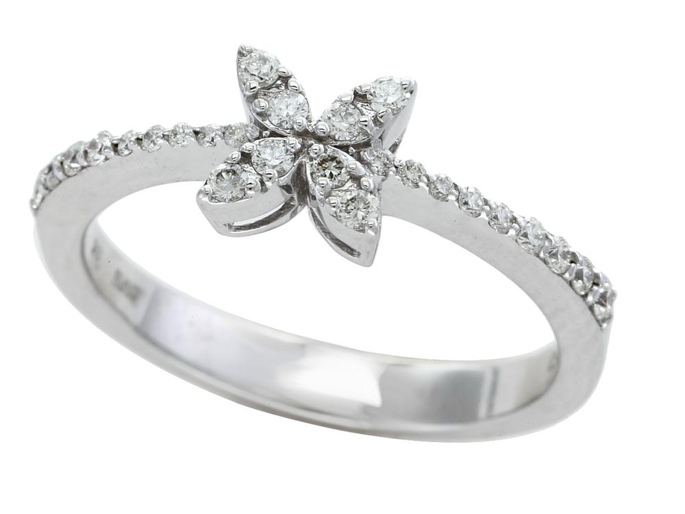 EFFY 14K WHITE GOLD DIAMOND RING