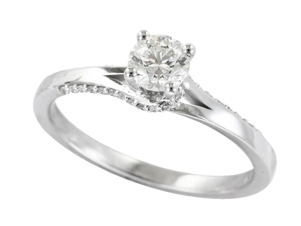 EFFY 14K WHITE GOLD DIAMOND RING