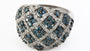 EFFY 14K WHITE GOLD DIAMOND,BLUE DIAMOND RING