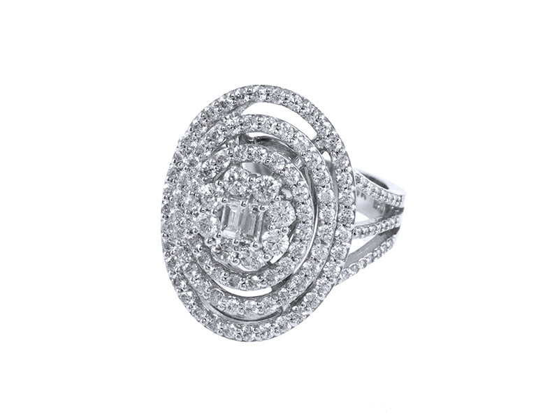 EFFY 14K WHITE GOLD DIAMOND RING