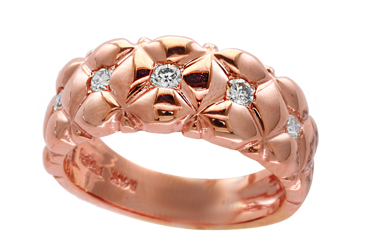 EFFY 14K ROSE GOLD DIAMOND RING