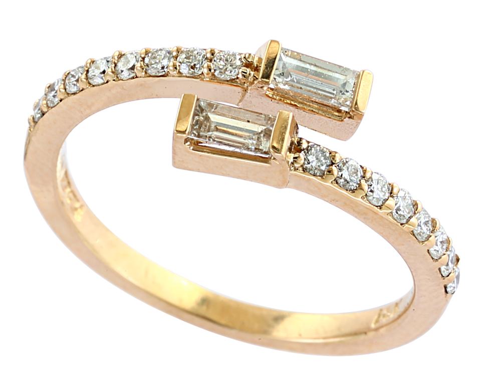EFFY 14K YELLOW GOLD DIAMOND RING SIZE 9