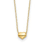 14k Polished Heart 16.5in Necklace