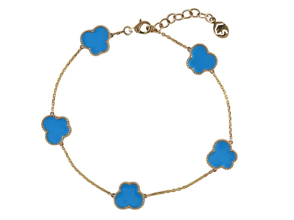 EFFY 14K YELLOW GOLD ,ENAMEL BRACELET