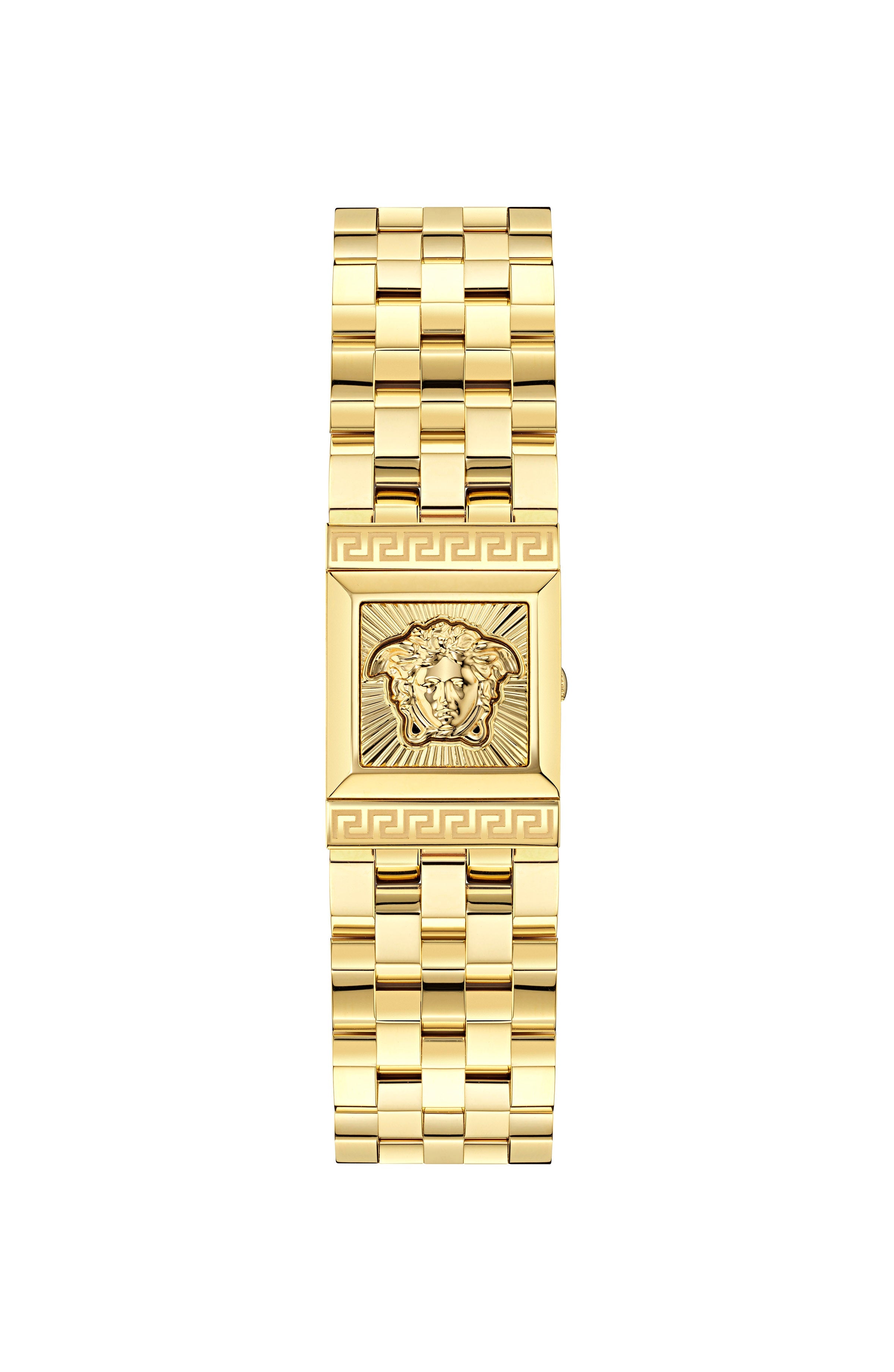 18X25MM IP Yellow Gold Case Black Sunray Dial Gold Bracelet
