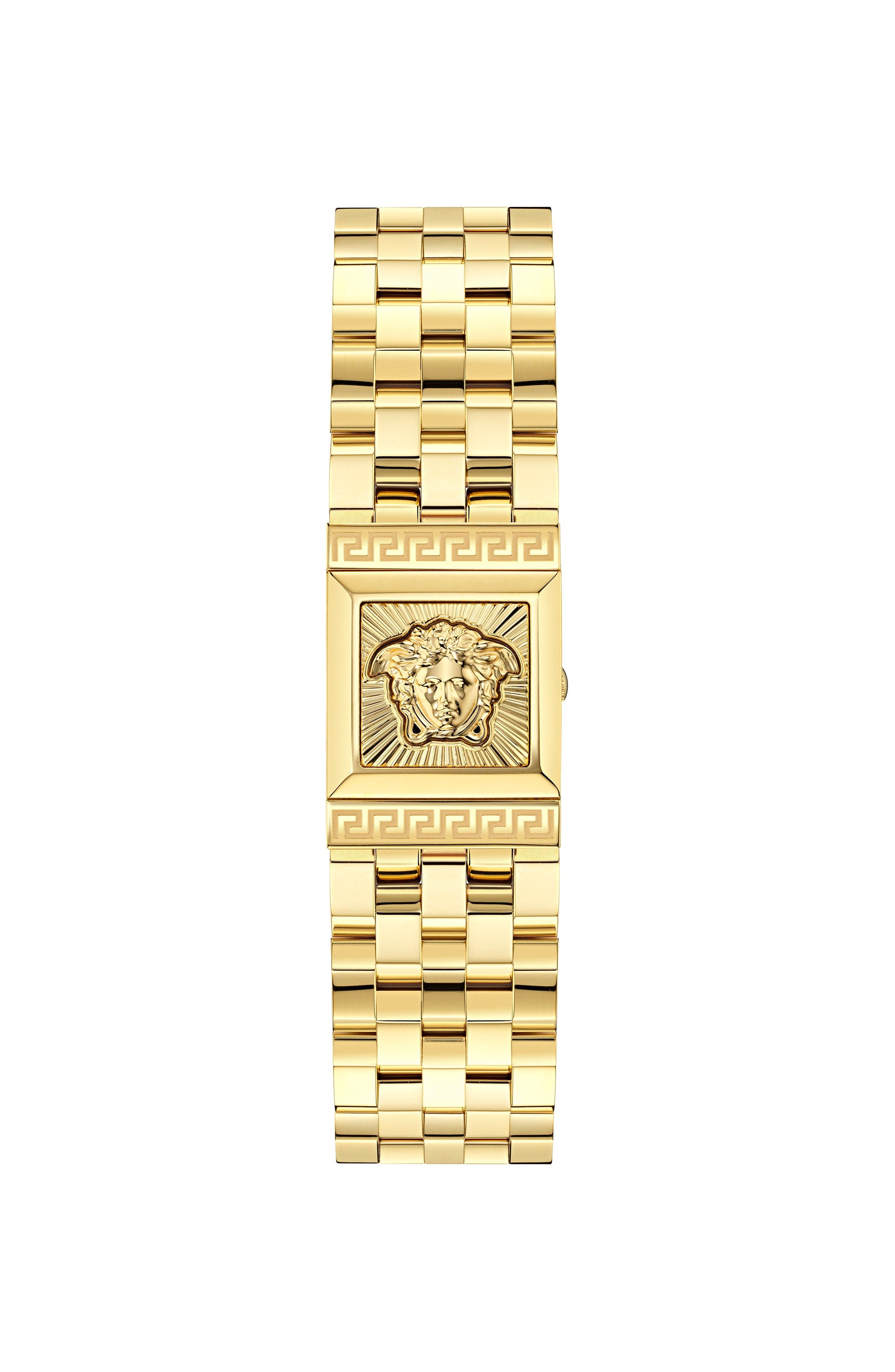 18X25MM IP Yellow Gold Case Black Sunray Dial Gold Bracelet