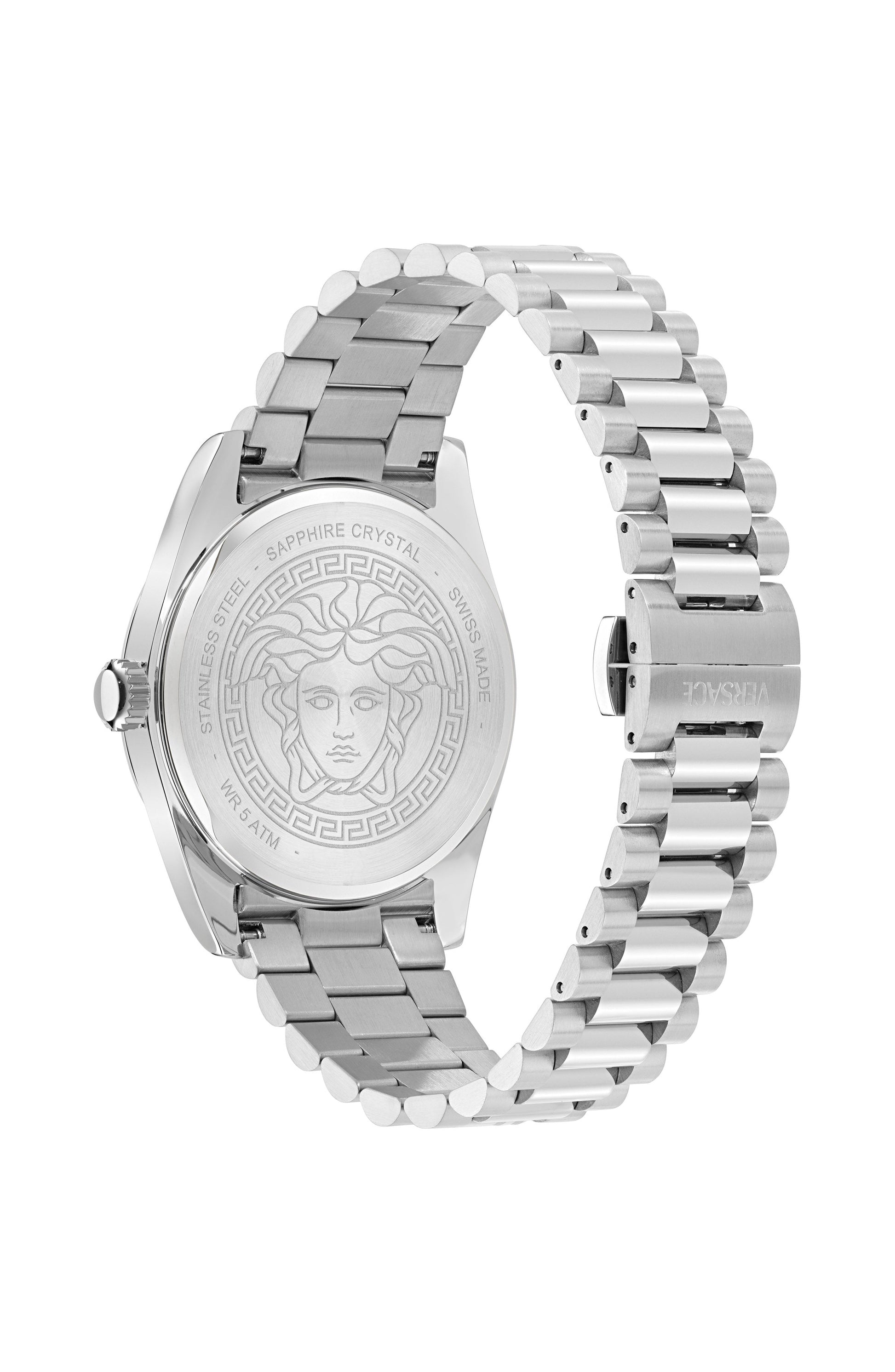 40MM Stainless Steel Case Light Blue Sunray Dial Silver Bracelet